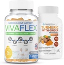Terraform营养联合救济Combo包 – Vivaflex Plus Turmeric Curcumin with Ginger – 联合和膝盖救济的最佳补充 – 1个月供应