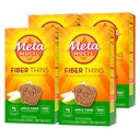 Metamucil Apple Crisp Flavored Fiber Thins 饮食纤维补充品,配有Psyllium Husk, 9.3 Ounce, 包装 4