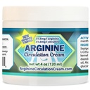 Arginine环流 Cream 4 oz - Menthol, L Arginine & L Citrulline Lotion - 支持健康腿和身体血液流动 - 全家产品