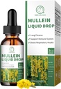 Mullein Drops for Lungs, 16-in-1 Mullein Leaf 提取的肺清洁剂,呼吸剂,豁免,配有 Quercetin, Marshmallow, Black Cumin种子, 老年莓, Mullein Liquid, Non-GMO, 2 Fl Oz