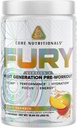 核心营养素 Fury V2: 工作前粉剂,在Gym W/Zum-XR®咖啡因,L-Citruline和Alpha GPC(40 Scoops)(Tropic Thunder)中使性能最大化