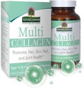 自然之答 – 多科拉根 Capsules 类型 I, II, III, V & X 食物来源 Collagen Peptides 推广和支持头发,皮肤,钉子和联合健康 非 GMO → 增生 → 免笼