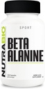 NutraBio Beta-Alanine 补编,800mg - Buffer 战术酸、肌肉肥胖和酸盐的无糖前期工作补编,120卡普尔