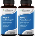 Pros-T - 前列腺支持补充 - Saw Palmetto, Phytosterol, Zinc, Nettle,维生素D-3 & B6 - 促进健康前列腺功能和正常尿液流动 - 改进组织 - 60 Softgels (Pack of 2)