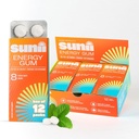 Sunii - Energy Gum - New Quick boost Energy & Focus - 50mg Cafeine Gum - 维生素B6 & B12,陶林,维冈,无糖,零卡路里,新鲜薄荷味 - 比Chews, Drinks, Gels & Pills (96pcs)更快.