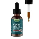 狗和猫的动物基本健康 -- -- 心血管支持补充、健康心脏、有机霍桑莓、草皮丁 -- -- 2 Fl Oz