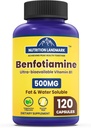 Benfotiamine - Thiamine B1 补编, Benfotiamine 补编 - Benfotiamine 120 Capsules, Gluten Free - 500 mg / service