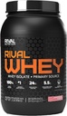 Rivalus Rivallwhey – 草莓Creme 2lb - 100% Whei蛋白,Whei蛋白隔离初级源,清洁营养简介,BCAAs,无禁物质,美国制造