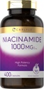 碳酸Niacinamide 1000 mg → 400 Capsules → 高概率公式 → 非 GMO, Gluten Free Supplement