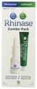 Rhinase Nasal Care Combo Pack - Nasal Gel(1 oz) & Saline Spray(1 oz)用于干燥,过敏救济和鼻血预防,Aloe-Free & pH平衡