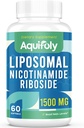 Liposomal Nicotinamide Riboside 补充2000毫克,配有TMG和Pterostilbene用于最大吸收,优于NAD,促进NAD+,细胞能,以及年龄防御,60软胶