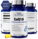 1MD 营养 CoQ10 - 心脏健康与细胞能源生产 - 男女健康补充 - Coenzyme Q10 Softgel - 60天