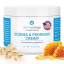 Eczema & Psorias Cream for Dry and Ichy Skin - Seborrheic 皮肤炎面部凝血 - Soothing & Hydring - Manuka Honey & Shea Butter - Psorias Relief for 成人和孩子(4oz)