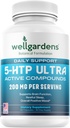 100%纯度 200 MG 5-HTP 健康睡眠和幸福感超强 - 支持摩德,压力,睡眠 - 5HTP 配有钙-60 5HTP 200mg Capsules, 30架