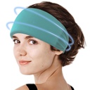 Crimmy Migraine Headache Relief Cap, 冷却 Gel Headband 颈部环绕帽子面具, Soothing Ice Pack Head 面部冷压缩紧张压力和悬浮