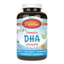 Carlson - Kid's Chewable DHA, 100 mg DHA, Brain Health, Vision 函数,生长与发育,Orange, 180 Chewable Softgels.