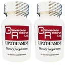 心血管研究 Lipotiamine B 补充 120 片 - 维生素 B1 现在与 Alpha Lipoic Acid - 2 X 60 计数