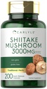 Carlyle Shiitake 蘑菇提取器 → 3000mg → 200 Capsules → Non-GMO, Gluten Free