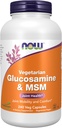 现在食品补充品,Glucosamine & MSM(绿色葡萄糖),蔬菜,240 Veg Capsules