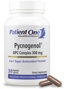 1 Pycnogenol OPC Complex 300mg – 支持血管健康和健康衰老的补充* – 法国海洋松树酒吧和更多 + 30 Capsules