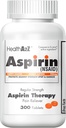 健康A2Z Aspirin 325mg = = 300 计数 = 常规强力 = 橙色安全 配片 = 肠胃 Aspirin = 减轻疼痛 = 减少联合疼痛 = 头痛