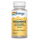 SOLARAY 维生素E 400 IU(268mg),与混合托克弗罗醇维生素E-抗氧化剂补充剂,PMS和更年期支持-60天保证,实验室验证-50种服务,50种卡普尔
