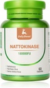 Nattokinase 补充 180,000FU 全瓶 60 Capsules, 6,000FU 2 Capsules 每日营养补充 系统酶 对心血管和循环支持友好