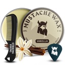 (原始内容存档于2018-09-21). Striking Viking Mustache Wax & Comb Kit - 2 oz, Vanilla - 完成 Mustache Grooming Kit for Men - 坚挺的造型和蜡质坚固的持有 - 口袋化精度和造型Comb
