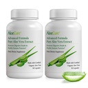 AloeCure 有机Aloe Vera Capsules, 160000mg 内Aloe 叶平价每服务, 支持 Gut, 消化, & Immune 健康, 帮助保持平衡胃酸, Aloin 自由, 30 Caps x 2Btl