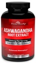 Divine Boundy Organtia Ashwagandha Capsules - 1200mg Ashwagandha Powder with Black Pepper 用于强化吸收 - Ashwaganda 用于冷静和混合支持的补充 - 90 Veggie Capsules