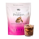TRU 补充植物蛋白粉, BCAA, EAA, 20g Vegan Brown Rice & Pea Protein, 100 Calories, 27 Vitamins, 无人工火花25 服务(焦油花生黄油)