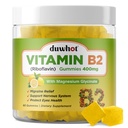 维生素B2 Gummys与镁-Riboflavin 400mg用于米格雷因救济和头痛救济,B2维生素Gummys用于成人和儿童,Vegan,60 Chewable