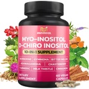 BMVINVOL Inositol 补编 - Myo-Inositol和D-Chiro Inositol 理想 40:1 比例 - + 柏培林,肉桂,Ashwagandha + 5 更多 - 60 卡普尔