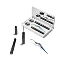 Lashify Control Kit - 完整 DIY 眼Lash 启动器集 - 放大 Gossamer Black 10mm, 12mm, 白色旅行箱, 小魔杖