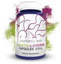 N-乙酰L-Cysteine Capsules = 500mg = NAC = 180 Counters = 支持健康活体功能 = 细胞健康 = Glutathione 级 = 健康氧化水平