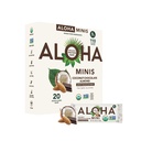ALOHA 有机植物蛋白质 Bar MINIS | Coconut 巧克力杏仁 | 20 Counter, 24g Bars | Vegan, 低糖, Gluten Free, Paleo, 低碳, 非GMO, Stevia Free, Soy Free, 无糖酒精