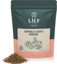 Lilly of the VALLEY Triphala Powder - Mix of Amla, Haritaki & Bibhitaki - 来源于印度 - 草原适应原体超級食品 - Vegan & Gluten - 无 - 包装在可回扣邮袋中(4oz, 113g)
