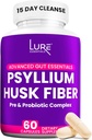 Colon Cleanse的Lure基本材料 Psyllium Husk Capsules - 生前和亲生纤维