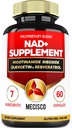 NAD+ 数字化 与Nicotinamide Riboside w/Quercetin、Resveratrol、Turmeric、Rhodiola Rosea、Astragalus - 60个伯爵补充