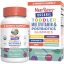 MaryRuth Organizations Toddler 多维他命 Gummys + Postbiotics + USDA 有机 + 儿童2 + + 免疫 支持 → 维生素 C → 维生素 D3 + 维生素 A → 锌 + 维冈 + 维冈 + 非GMO → 60 服务