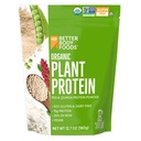 BetterBody Foods 有机植物蛋白粉,16g 蛋白质 24% DV, Vegan, 低网卡布, Gluten Free, 奶制品自由, 无糖添加, 豆类自由, 非GMO, 12.7 Ounces