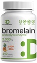 Bromelain Supplement 2,000 mg Per Service, 240 Capsules – 来自新鲜菠萝的自然蛋白酶 – 支持营养素文摘