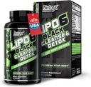 Nutrex Research Lipo-6 Cleanse & Detox for Wight Lost and Districtive Health QQ 7日快动作自然科隆清洁器和女性与男性的Detox 减少布洛丁,助力能量,易消化