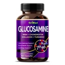 GriMed Glucosamine 12,000mg - X12 配有MSM,Chondroitin,Collagen,Turmeric for Joint Wellness, Stronth Bones, Cartilag Support - 美国制造和测试的电源