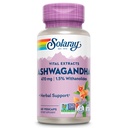 SOLARAY 重要摘录 Ashwagandha 470 mg - 强大的适应剂 - Ashwagandha 补充剂 w/ 7 mg Withanolides, 健康支持, Vegan, 非GMO, 实验室验证, 60日保证, 60 服务, 60 Veg Caps