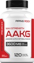 螺旋岩 AAKG 补充 120 Caplets → 3600 mg → Arginine Alpha-Ketoglutarate 补充 → Nitric Oxide 增强剂 → Max 力量 → 蔬菜,非GMO, Gluten Free