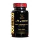L-LYSINE 500 mg 基本氨基酸 - 赖氨酸补充剂支持健康唇和口腔组织 免疫支持补充剂 健康氮平衡 - 1瓶100计数
