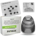Phonak Cap 4.0 圆顶XSmall(0.18英寸=4.5毫米) - Genuine OEM Switzerland 由索诺娃替换,听力辅助圆顶为甚窄耳尺寸-1包/10个圆顶共计