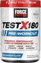 FORCE FACTOR测试 X180 工作前粉末和能量补充, 助力聚焦和耐力, 构建肌肉和力量, Nitric Oxde 补充 Ashwagandaha & L-Citrulline, 蓝莓, 30个服务