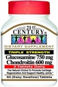 21世纪Glucosamine 750 mg & Chondroitin 600 mg - 三重强度 - 60 片,包装2